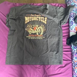Shein motorcycle t shirt